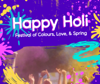 Holi Celebration Facebook post Image Preview