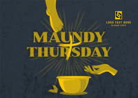Maundy Thursday Cleansing Postcard Design
