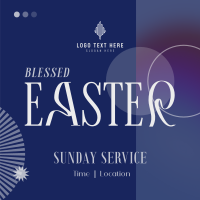 Easter Sunday Service Linkedin Post Image Preview
