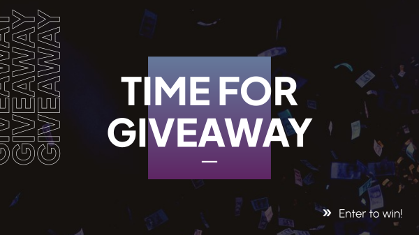Time For Giveaway Facebook Event Cover Design Image Preview