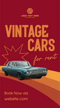 Vintage Car Rental Facebook story Image Preview