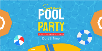 Summer Pool Party Twitter post Image Preview