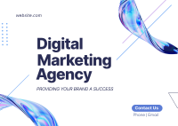 Digital Marketing Agency Postcard Design