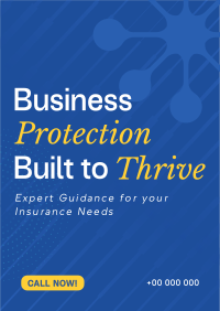 Minimalist Business Protection Insurance Poster Preview