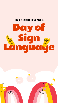 Sign Language Day Facebook Story Design