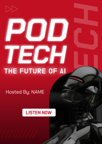 Future of Technology Podcast Flyer Design