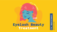 Eyelash Treatment Facebook Event Cover Design