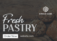 Rustic Pastry Bakery Postcard Image Preview