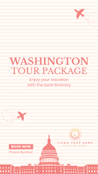 Washington Travel Package Facebook Story Design