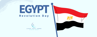 Egypt Flag Brush Facebook cover Image Preview