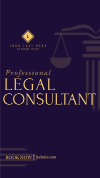 Professional Legal Consultant TikTok Video Design