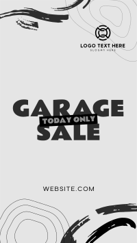 Garage Sale Doodles Facebook Story Design
