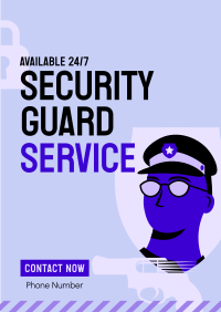 Security Guard Job Poster Image Preview