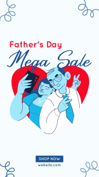 Lets Take A Selfie Papa Sale Instagram reel Image Preview