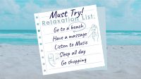 Beach Relaxation List Animation Image Preview