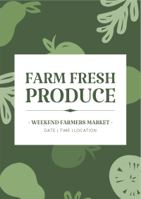 Farm Fresh Produce Poster Design