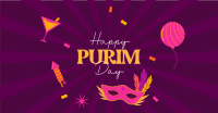 Purim Celebration Facebook Ad Design