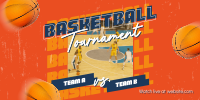 Basketball Game Tournament Twitter post Image Preview