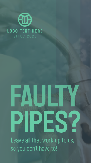 Faulty Pipes Facebook story Image Preview