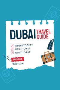 Dubai Travel Destination Pinterest Pin Image Preview