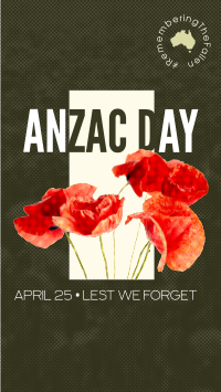 Anzac Halftone YouTube Short Design