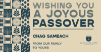 Abstract Geometric Passover Facebook Ad Design