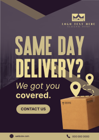 Express Delivery Package Flyer Design