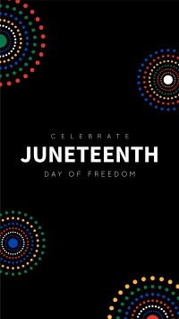 Colorful Juneteenth Facebook story Image Preview