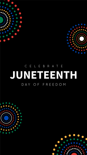 Colorful Juneteenth Facebook story Image Preview