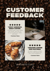 Modern Coffee Shop Feedback Poster Image Preview
