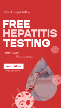 Textured Hepatitis Testing Instagram reel Image Preview