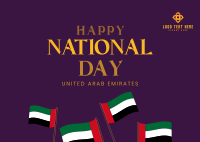 Happy National Day Postcard Design