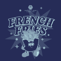 French Fries Mascot T-shirt Image Preview