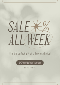 Minimalist Week Sale Flyer Image Preview