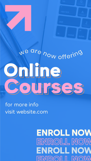 Online Courses Enrollment Instagram story Image Preview