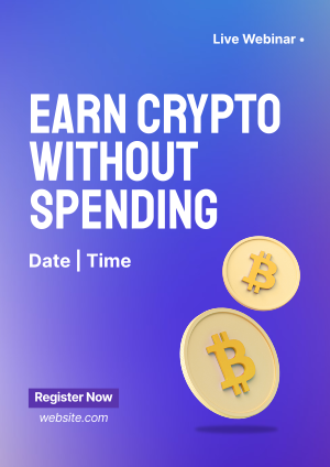 Earn Crypto Live Webinar Flyer Image Preview