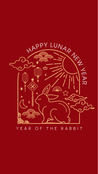 Lunar Rabbit Instagram Story Design