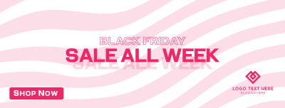 Pattern Black Friday Facebook cover Image Preview