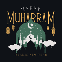 Peaceful and Happy Muharram Linkedin Post Image Preview