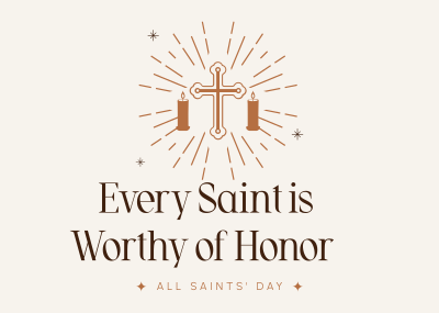 Honor Thy Saints Postcard Image Preview