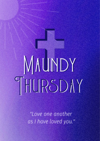 Holy Week Maundy Thursday Flyer Design