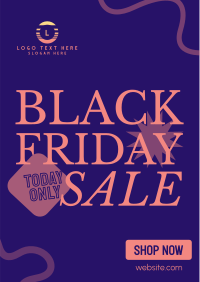 Black Friday Scribble Sale Flyer Design