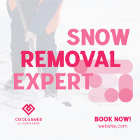 Snow Removal Expert Instagram Post Design