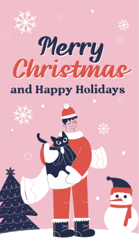 Christmas Holiday Santa Facebook Story Design