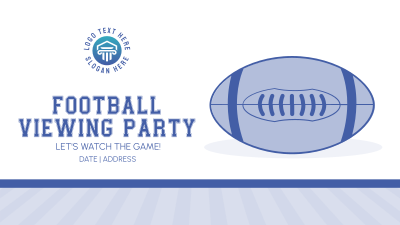 Football Viewing Party Facebook Event Cover Image Preview