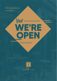 Cafe Opening Flyer Design