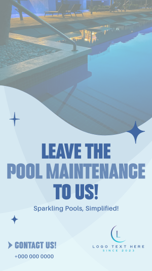 Pool Maintenance Service Instagram story Image Preview