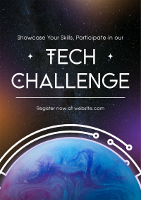 Minimalist Tech Challenge Poster Image Preview