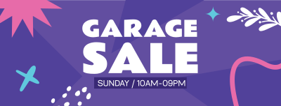 Garage Sale Notice Facebook cover Image Preview