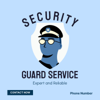 Security Guard Booking Instagram Post Design